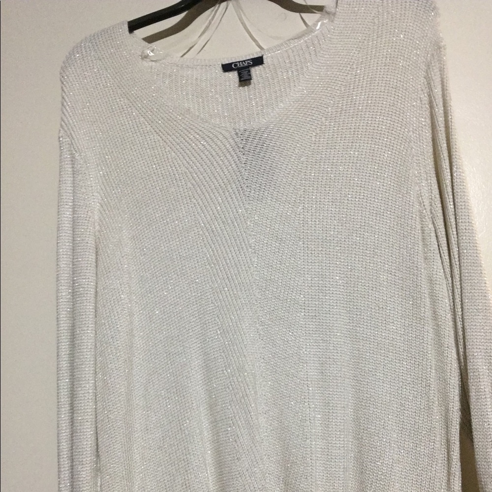 Chaps Sparkle Long Sleeve Sweater Size 3X